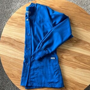 Grey’s Anatomy Scrub Jacket. Royal Blue. Size Large.